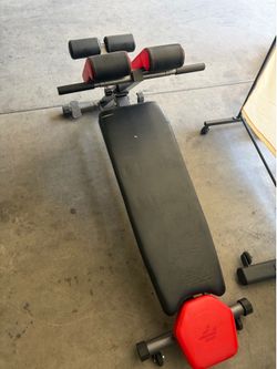 Adjustable Weight Bench with Leg Extension & Preacher Curl Attachment
