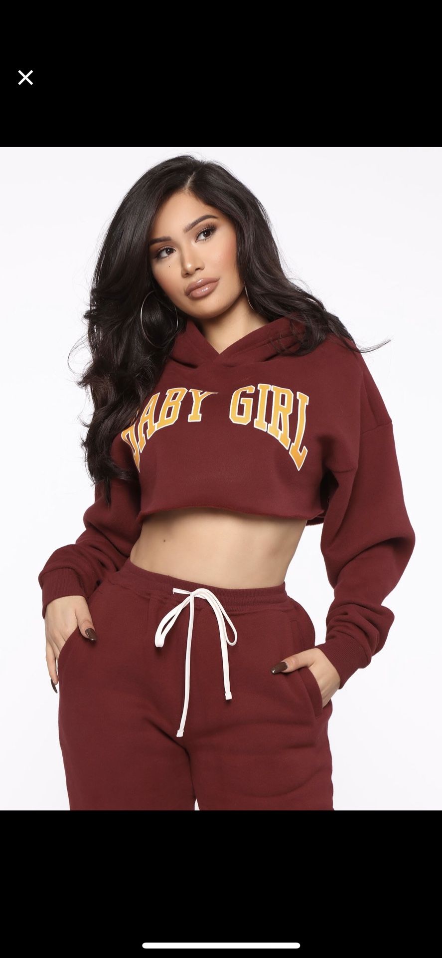 Baby girl fashionnova sweat suit !❤️