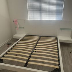 Queen Bed Frame (with Lights )