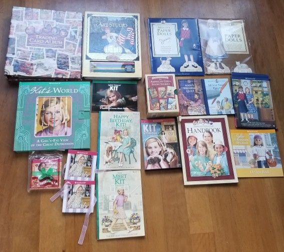 American Girl Trading Cards Paper Dolls Art Studio Kits World Books