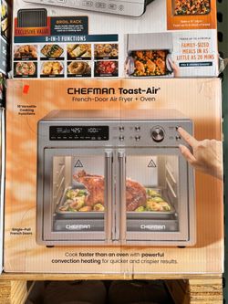 Chefman Toast-Air French Door Air Fryer + Oven Brand New In Box