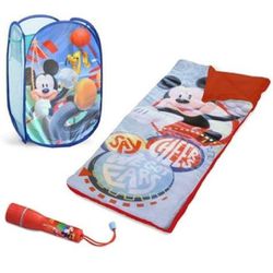 Disney Mickey Mouse Sleepover Set with BONUS Hamper
