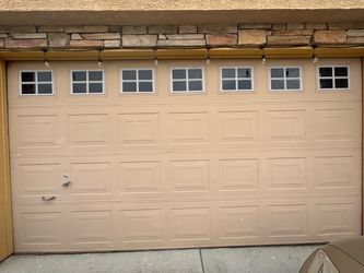 Double Garage Door with Windows