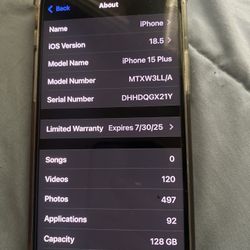 Unlocked iPhone 15 Plus 