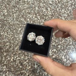 Diamond Test Approved Moissanite Huge 15MM Earrings