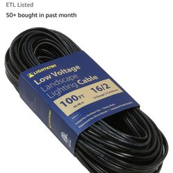 100 Ft Low Voltage Exterior Lighting Wire