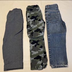 Boys Pants Size 5  (3 Pairs)