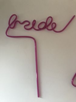 Krazy straw bride, maid straws for bridal shower or bachelorette!