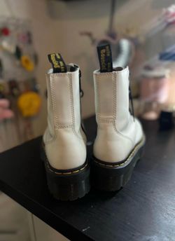 White Jadon boots doc martens