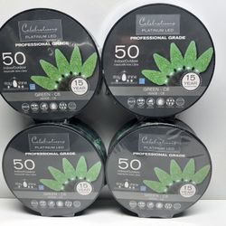 (4) Sets New Celebrations LED Green C6 Lights. $20 Takes All 4 Sets. Must Pick Up