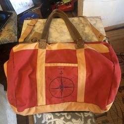 Rose-Handmade Duffel Bag fro the The Barrel Shack