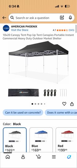 Pop up Canopy Tent 10x20