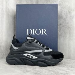 Dior b22 black grey reflective size 9