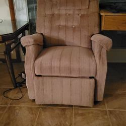 Electric LIFT & RECLINE upholstered chair. 