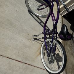 A Purple Cruiser bike