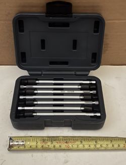 Matco Tools 7 PIECE 1/4" SHANK METRIC HEX UNIVERSAL IMPACT DRIVER 6" LONG EXTENSION POWER BIT SET