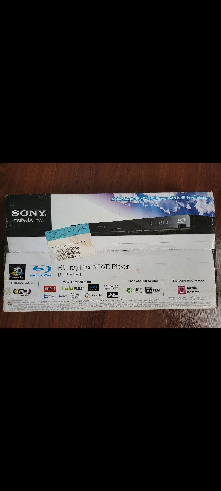 Sony BDP-S580 3D Blu-Ray Player