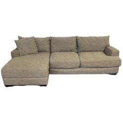 Gray 2-Piece Leighton Sectional Couch Sofa *Free Delivery*