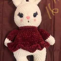Crochet Bunny (red)