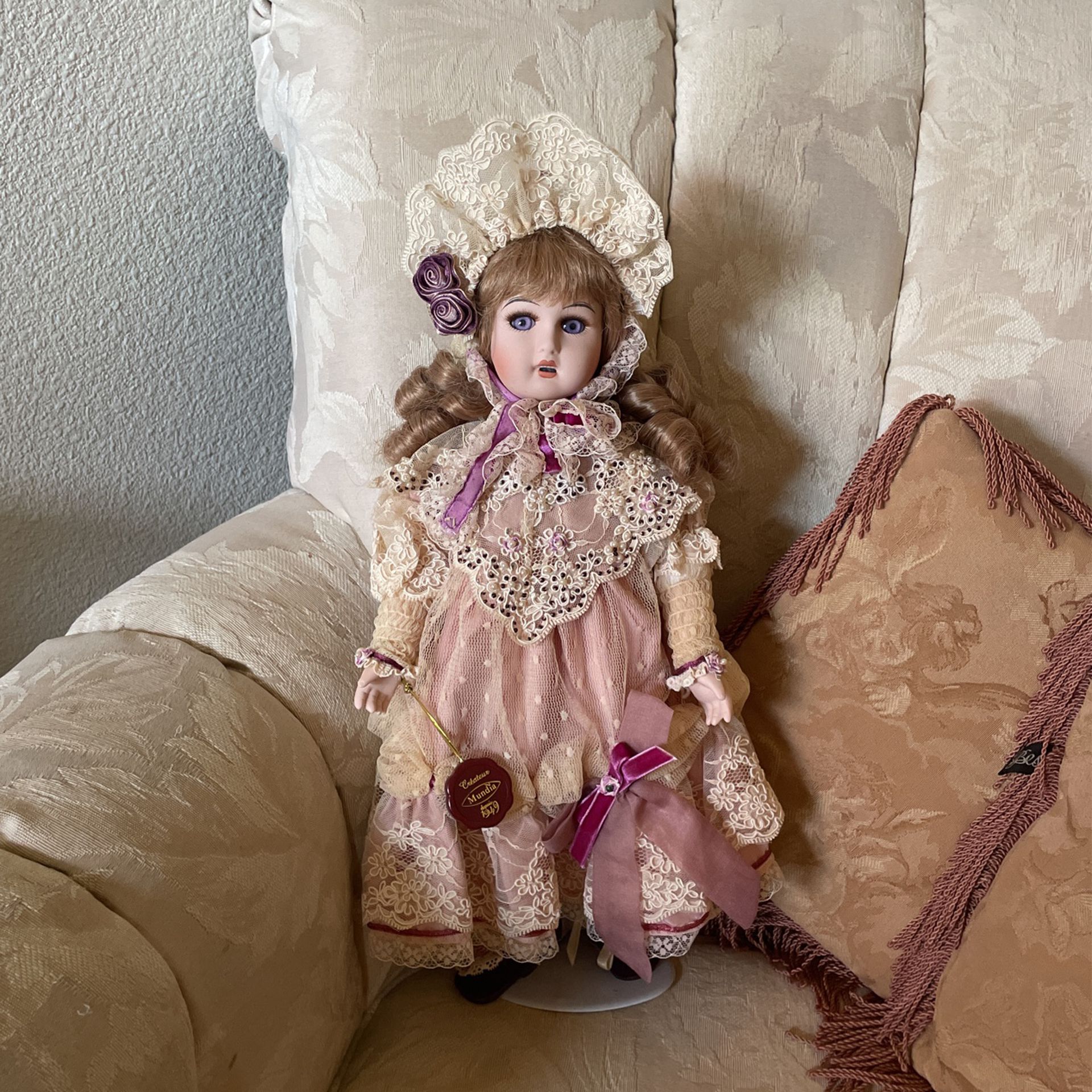 Antique Porcelain Collector Doll