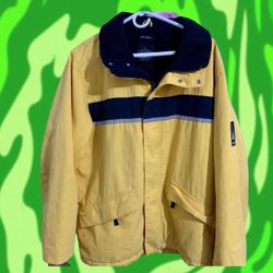 Vintage Nautica Yellow Rain Coat