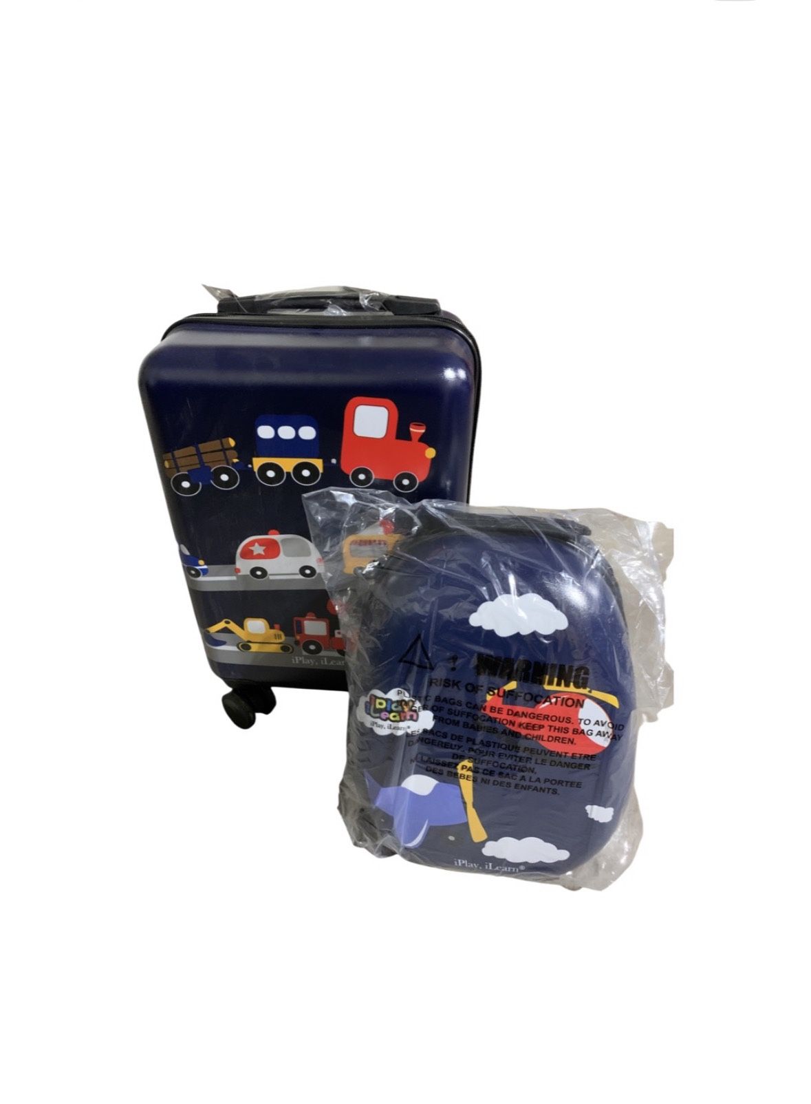 Kids suitcase with backpack