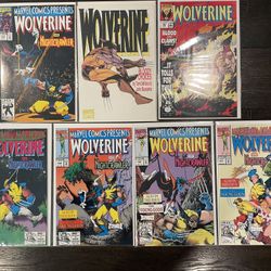 Marvel X-men Wolverine And Nightcrawler Comic Book Lot Set
