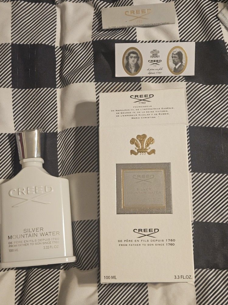 Creed silver mountain water 100ml New.