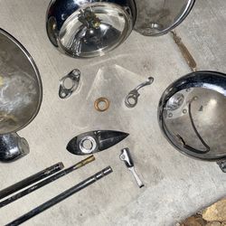 Old School Chevy  Spot Lights Incomplete But Good For Parts 