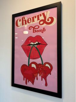 Cherry Bomb Framed Art Print