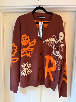 Rebel Minds Graphic Knit Cardigan Size M