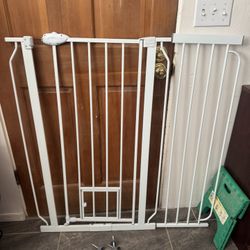 White Metal Safety Gate extra tall