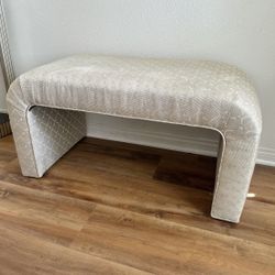 Postmodern Bench Chair Waterfall Beige
