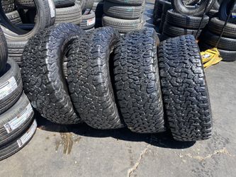 SET OF FOUR BF GOODRICH 315/70/17 SEMI NEW $400 PRICE INCLUDES PROFESSIONAL INSTALLATION AND TAX