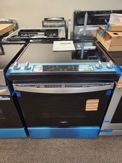 4.8 cu. ft. 4 Burner Element Single Oven Electric Range in Stainless Steel
