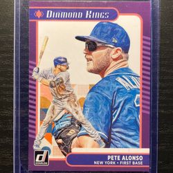 Panini Donruss Diamond Kings #19 Pete Alonso Baseball Card