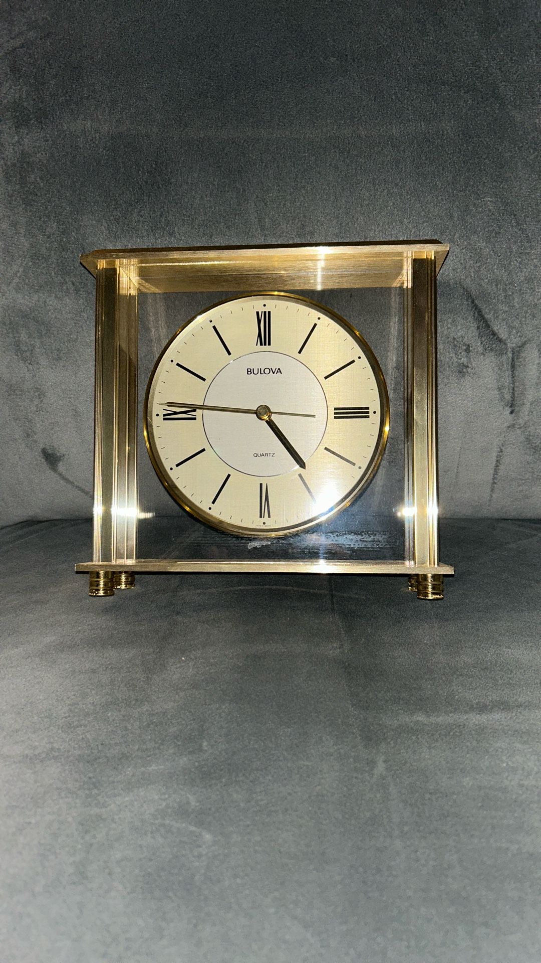 Golden Bulova Clock