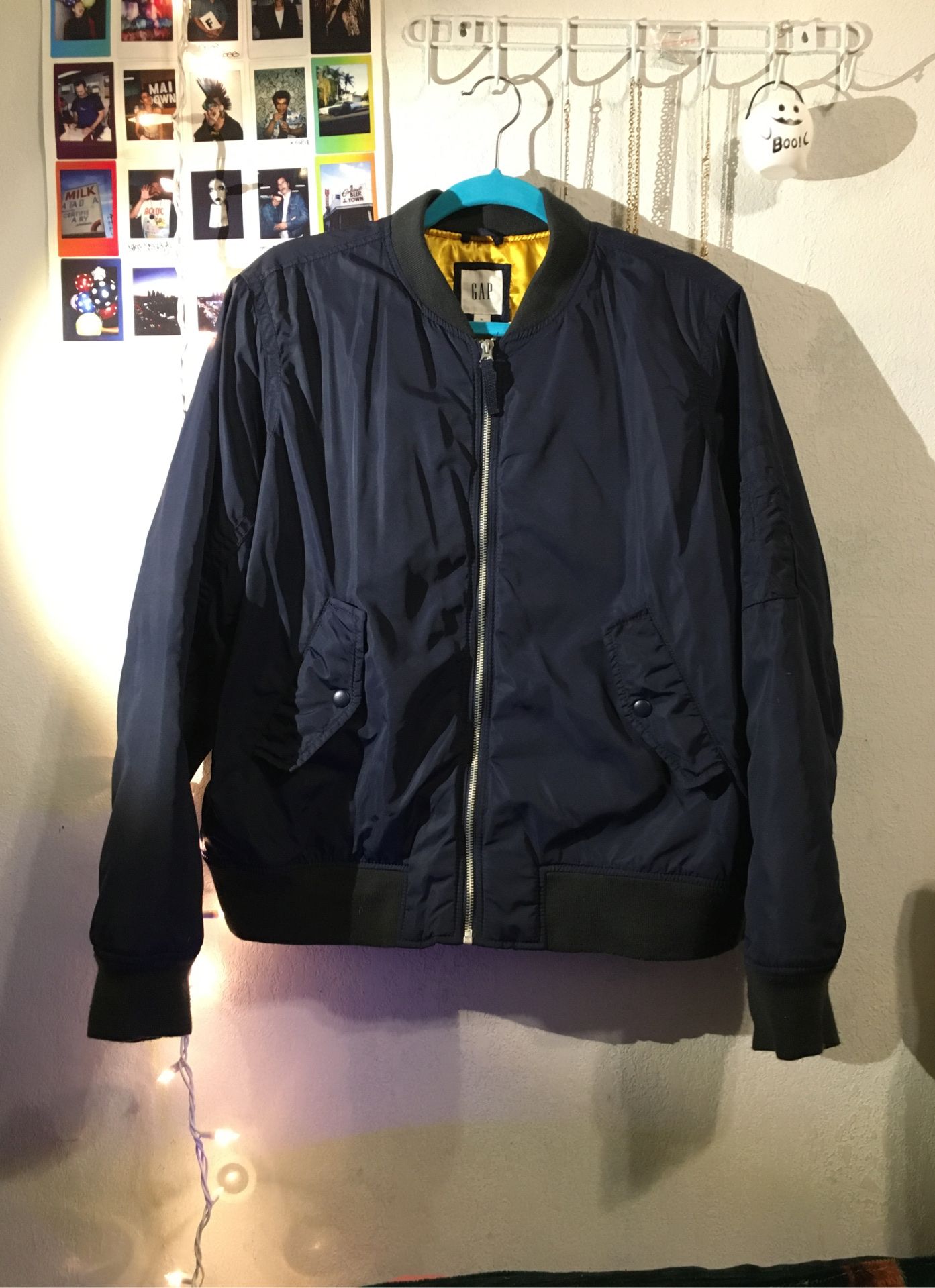 Ladies Navy Blue Bomber Jacket - GAP