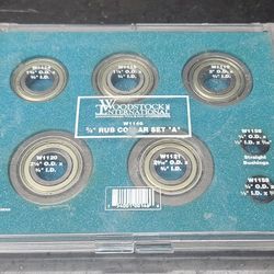 Woodstock W1146 3/4" Rub Collar Bore Set Of 5 Piece