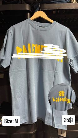 Balenci shirt mens blue