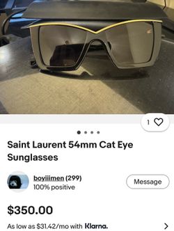 Saint Laurent cat eye glasses