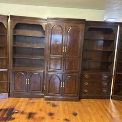 Vintage Cherry Wood Furniture Set By Drexel Heritage 