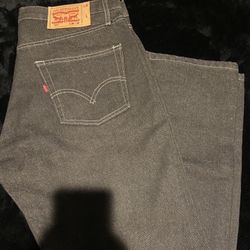 Dark gray levi’s 