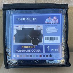 Jacquard Sofá Slip Cover - Black 