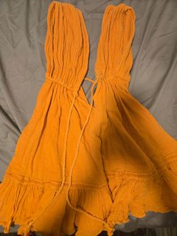 Orange Dress/Cover Up (free people dupe)