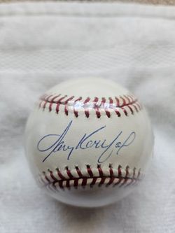 Sandy Koufax signed ,MLB, OA, Steiner Baseball