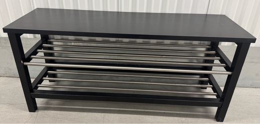 Used IKEA TJUSIG Bench With Shoe Storage