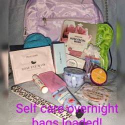 Self Care Overnight Bags With Colorstreet Nails Set Included