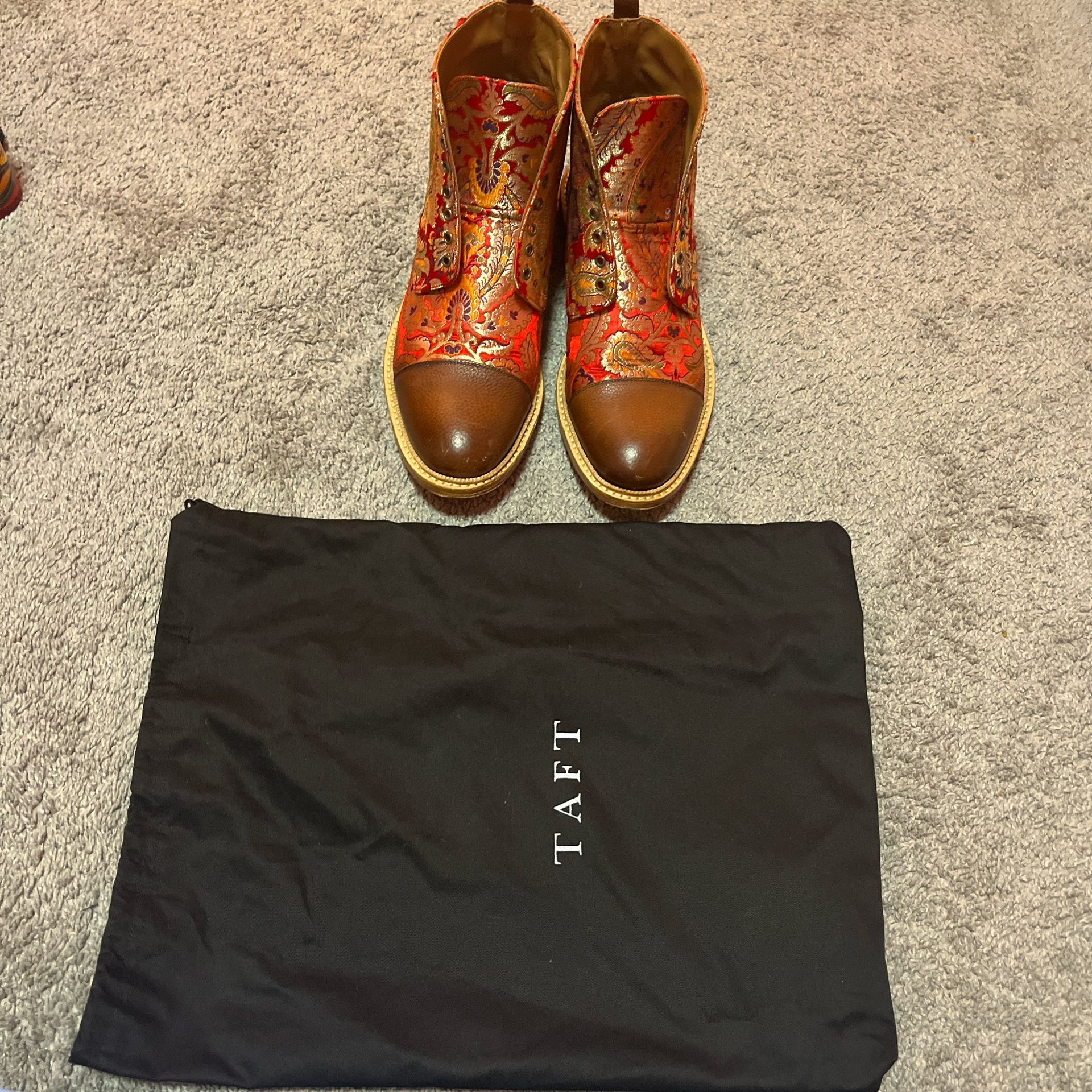 The Jack in Red Paisley The Jack Boot in Taupe Paisley | TAFT main image 4
