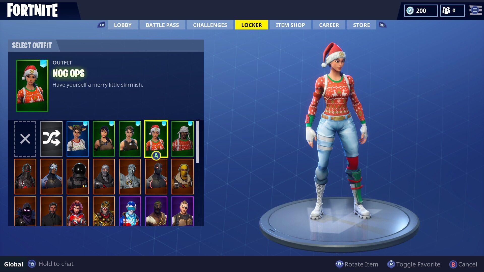 Stacked Fortnite account with ginger gunner,nog ops etc.